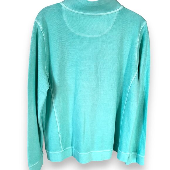 Vineyard Vines Saltwater Quarter-Zip Pullover Men's XL Aqua Teal - NWT - Picture 5 of 8